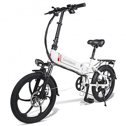 Kasivouk Fahrräder KASIVOUK 20 Zoll Faltbares Elektrisches Fahrrad 350W 48V 10.4Ah, Elektrofahrrad 7-Gang-E-Bike mit Abnehmbarer 48V 10, 4A-Lithiumbatterie | USB 2.0 Lade-Handyhalter + Einbruchalarm