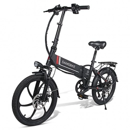 KASIVOUK Elektrofahrräder 350W 20" Aluminiumlegierung elektrisches Fahrrad für Erwachsene, klappbares Elektroroller Elektrofahrrad 7-Gang-E-Bike mit Abnehmbarer 48V 10,4A-Lithiumbatterie