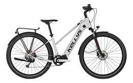 Kellys Elektrofahrräder Kellys E-Cristy 30 Shimano Steps Woman Elektro Trekking Bike 2021 (28" Damen Trapez L / 50cm, Weiß)