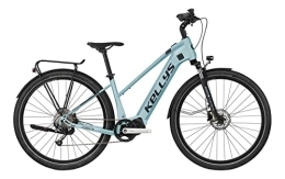 Kellys Elektrofahrräder Kellys E-Cristy 30 Shimano Steps Woman Elektro Trekking Bike 2021 (28" Damen Trapez M / 46cm, Sky Blue)
