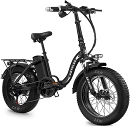 KETELES Elektrofahrräder KETELES Klapprad E-Bike Elektrofahrrad 20 Zoll, 48 V 18Ah Lithiumbatterie, Faltbares City E-Bike mit 4" Fettreifen, für Erwachsene, Herren Damen. (KF9)