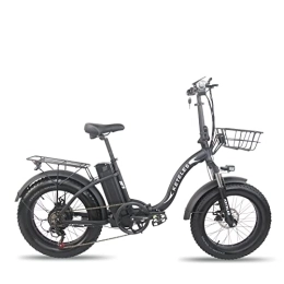  Elektrofahrräder klappbares E Bike, E-Bike Elektrofahrrad 20 Zoll, Fat Tire E-Bike Faltrad 250W / 48V / 15Ah Akku City E-Bike Damen