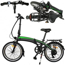 CM67 Elektrofahrräder Klapprad Adult Ebike 20-Zoll-Reifen für elektrische Citybikes Reines Faltrad mit 7-Gang-Getriebe Geeignet für Erwachsene Männer und Frauen