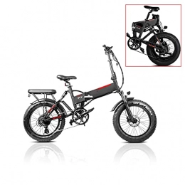 CM67 Fahrräder Klapprad E-Bike Fettreifen Elektrofahrrad 20 Zoll 750W Citybike Elektrisches Fahrrad mit herausnehmbarer 13.6 Ah Batterie, 7-Gang, E-Fahrrad Mit Kotflügel und Heckrahmen.