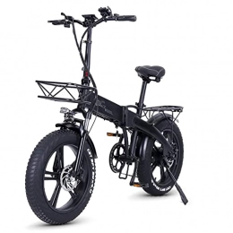 HFRYPShop Fahrräder Klapprad Elektrofahrrad 20 Zoll, E Bike mit Abnehmbare 48V / 10Ah Batterie, 80N.m und 7-Gang-Getriebe für Outdoor Pendler (1*Battery)