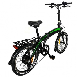 CM67 Fahrräder Klapprad Faltbares Elektrofahrrad 20-Zoll-Reifen für elektrische Citybikes Faltrad für Erwachsene mit 36V / 7, 5AH Batterie Unisex Fahrrad