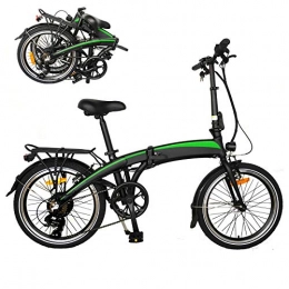 CM67 Elektrofahrräder Klapprad Faltbares Elektrofahrrad 20-Zoll-Reifen für elektrische Citybikes Klappfahrrad mit austauschbarer Batterie Geeignet für Geschenke für Erwachsene