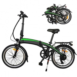 CM67 Fahrräder Klapprad Faltbares Elektrofahrrad 20-Zoll-Reifen für elektrische Citybikes Reines Faltrad mit 7-Gang-Getriebe Geeignet für Geschenke für Erwachsene