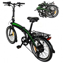 CM67 Fahrräder Klapprad Faltbares Elektrofahrrad 350W Elektrofaltbares Elektrofahrrad Klappfahrrad mit austauschbarer Batterie Geeignet für Jugendliche und Erwachsene