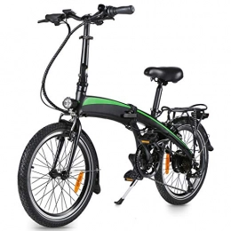 CM67 Elektrofahrräder Klapprad Faltbares Elektrofahrrad 50 km Ausdauer Elektrofahrrad für Erwachsene Faltrad für Erwachsene mit 36V / 7, 5AH Batterie Unisex Fahrrad