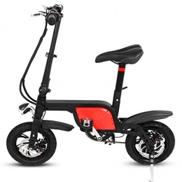 KNFBOK Elektrofahrräder KNFBOK Elektro Fahrrad Faltbare elektrische Fahrrad Mini Erwachsene leichte Lithium-Batterie Damen Roller Doppelscheibenbremsen DREI Fahrmodus LED-Scheinwerfer