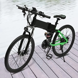 KOLHGNSE 26 Zoll Klapprad E-Bike LCD Elektrofahrrad Fahrrad Mountainbike 36V 10.8AH Pedelec 25km/h 21-Gäng Citybike für Städte, Parks, Bürgersteige