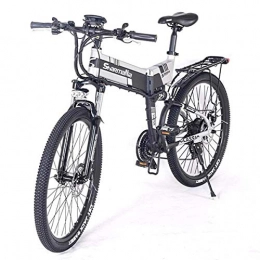 KOSGK Power Electric Mountain Bike Kinderfahrrad 26 '' Elektrofahrrad mit 36V 10,4Ah Lithium-Ionen-Akku Aluminiumrahmen mit mechanischen Scheibenbremsen, schwarz