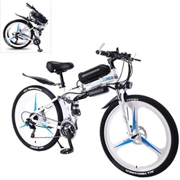 KOWE Fahrräder KOWE Elektrofahrrad, 26-Zoll-Klapp-Elektrofahrrad Mit Doppelscheibenbremsen, Abnehmbare 36-V / 10-Ah-Lithium-Ionen-Batterie, Bürstenloser 350-W-Getriebemotor