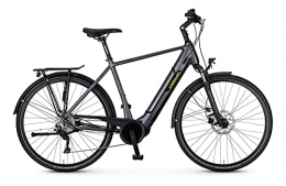 Kreidler Fahrräder Kreidler Vitality Eco 7 Sport CX Shimano Deore 10-G Bosch Elektro Fahrrad 2021 (28" Herren Diamant 55cm, Dunkelsilber Matt (Herren))