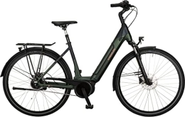 Kreidler Elektrofahrräder Kreidler Vitality Eco 8 Shimano Nexus RT 500Wh Bosch Elektro City Bike (28" Wave 50cm, Moosgrün Matt (Wave))