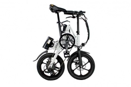 Kwikfold Fahrräder Kwikfold 2019 Xite-3A Elektrofahrräder, Elektro-Faltrad, Elektro-Klapprad, Ebike, Pedelec, 16 Zoll, Shimano 7 Gang (Weiß)