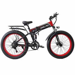 KXY Fahrräder KXY Electric Assist Bike, 26 Off-Road-Reifen, 5 Gänge, 7-Gang, elektrisches Fahrrad mit Abnehmbarer Lithium-Batterie-Moped-Zyklus Red