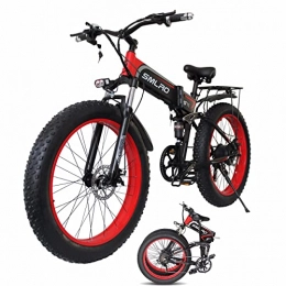KXY Elektrofahrräder KXY Elektrisches Mountainbike für Erwachsene, elektrisches Fahrrad, 4, 0 Fettreifen, 1000w Motor, 5 Schichten, 7-Gang, E-Bikes mit 48-V 10AH Abnehmbarer Li-Batterie-Moped-Zyklus