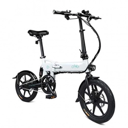 L&U Fahrräder L&U D2 16inch elektrisches Fahrrad, das Ebike mit superleichtem Aluminiumlegierungs-Rahmen, DREI Fahrmodi, 36V 250W, elektrische Fahrrder der doppelten Scheibenbremsen faltet, Wei