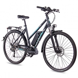 Leader Elektrofahrräder Leader 28 Zoll E-Bike Trekkingrad City Bike Damenrad Motion mit 9G DEORE SLX & Shimano Steps grau matt