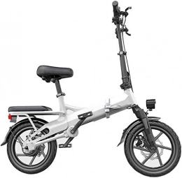Leifeng Tower Elektrofahrräder Leifeng Tower Schnelle Geschwindigkeit Folding Electric Mountain Bike 48V Abnehmbare Lithium-Batterie Strand Schnee Fahrrad 14" Ebike 350W Elektro-Moped Elektrofahrräder (Color : Red, Size : 250KM)