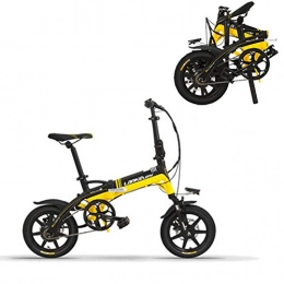 LETFF Fahrräder LETFF Faltbares Elektro-Fahrrad für Erwachsene, 36 V, Lithium-Batterie, 240 W, zusammenklappbar, für Herren und Damen, 35, 6 cm