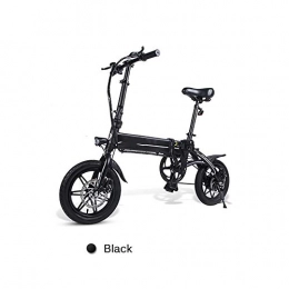 LILIJIA Fahrräder LILIJIA 14"Faltbare Doppelscheibenbremse für Erwachsene und Mountainbike Mit Vollfederung, 250-w-motor-aluminiumlegierungsrahmen, Intelligentes LCD-messgerät, Schwarz