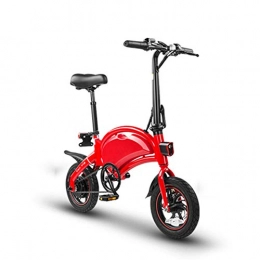 LILIJIA Fahrräder LILIJIA Elektrofahrrad Smart Mountain für Erwachsene Faltbare E-Bikes 50 Km Laufleistung 10 Ah Lithium-ionen-akku 3 Fahrmodi Mit Smartphone-app 240 W Höchstgeschwindigkeit 25 Km / H, Rot, 36V / 7.5Ah