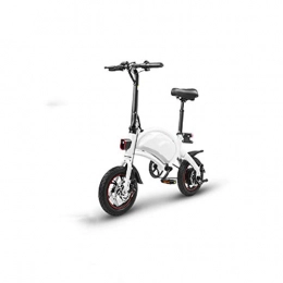 LILIJIA Fahrräder LILIJIA Elektrofahrrad Smart Mountain für Erwachsene Faltbare E-Bikes 50 Km Laufleistung 10 Ah Lithium-ionen-akku 3 Fahrmodi Mit Smartphone-app 240 W Höchstgeschwindigkeit 25 Km / H, Weiß, 36V / 7.5Ah