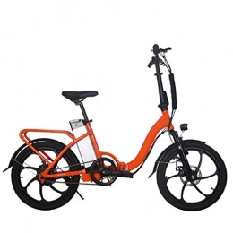 LILIJIA Fahrräder LILIJIA Urban Commuter Folding E-Bike, Höchstgeschwindigkeit 30 Km / H, 20-Zoll-Reifen 250 W / 36 V Abnehmbare Lithium-ladebatterie, Kann 150 Kg Tragen, Orange
