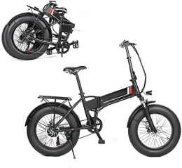 LIMQ Fahrräder LIMQ Elektrisches Faltbares Fahrrad 48V 8Ah Power Elektrofahrrad LED Fahrradlicht 500W Motor 20X4.0 Zoll Fett Reifenrahmen Elektrisches Mountain Beach Schnee Ebike Fahrrad