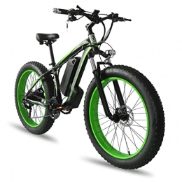 LIU Elektrofahrräder liu 1000W Elektrofahrräder for Erwachsene 26 Zoll Fettreifen Elektrische Berg Ebike for Männer 48V Motor Elektrische Schnee Fahrrad (Farbe : C, Größe : 18AH Battery)