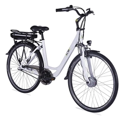LLobe Elektrofahrräder LLOBE City E-Bike Metropolitan Joy weiß, 28 Zoll, Akku 36V / 10Ah, 250 Watt Motor