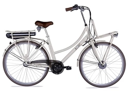 LLobe Fahrräder LLOBE City E-Bike Rosendaal 2 Lady beige 28 Zoll, Akku 36V / 10.4Ah, 250W Motor