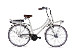 LLobe Fahrräder LLOBE City E-Bike Rosendaal 2 Lady beige 28 Zoll, Akku 36V / 13.2Ah, 250 Watt Motor