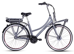LLobe Fahrräder LLOBE City E-Bike Rosendaal 2 Lady grau 28 Zoll, Akku 36V / 13.2Ah, 250 Watt Motor