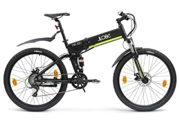 LLobe Elektrofahrräder LLobe Falt MTB E-Bike FML 830 Black, 27, 5?, Lithium-Ionen Akku 36V / 10, 4Ah, 80-100 km Reichweite
