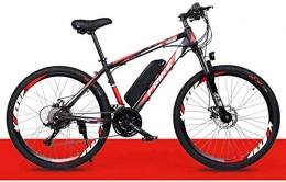 LLYU Fahrräder LLYU Elektro-Mountainbike, 36V / 10Ah High-Efficiency-Lithium-Batterie, pendelt Ebike mit 250W Motor, geeignet for Männer Frauen Stadt Pendel, Scheibenbremse Elektro-Fahrrad (Color : Red)