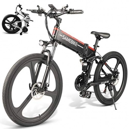 LOKE Fahrräder LOKE Elektro-Bike 26" Elektro Faltrad Folding Ebike mit Lithium-Ionen-Akku, Schwarz