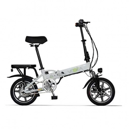 LOMJK Fahrräder LOMJK Elektrisches faltendes Fahrrad-elektrisches Mountainbike mit 48V 12AH-Lithium-Ion-Akku 300W Motor, 70-150km City Mountainbike-Booster (Color : White)