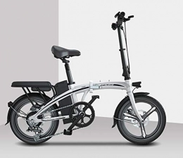LOO LA Fahrräder LOO LA Elektrofahrrad, 20 Zoll E-Bike, Elektro mit Lithium-Akku (48V 14Ah), 400W Motor, Pedelpraktisches Elektro Shimano 7 Gang-Schaltung, Wei