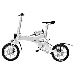 LPsweet Fahrräder LPsweet Folding Electric Bike, Lithium-Batterie-Elektrisches Fahrrad Zweirädriges Motorrad-Roller-Tragbare Falten Reise Batterie-Auto Für Erwachsene, Weiß