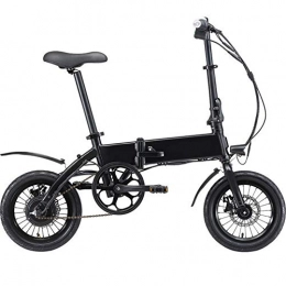 Lvbeis Elektrofahrräder Lvbeis Erwachsene Elektrisches Fahrrad Faltendes Tragbares Pedelec E-Bike 28 KM / h E-Fahrrad Mit Hilfsmotor 36v / 350w, Black