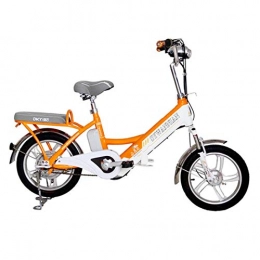 Lvbeis Elektrofahrräder lvbeis Erwachsene Elektrisches Fahrrad Mountainbike Tragbares Pedelec E-Bike 25 KM / h E-Fahrrad Mit Hilfsmotor, Orange