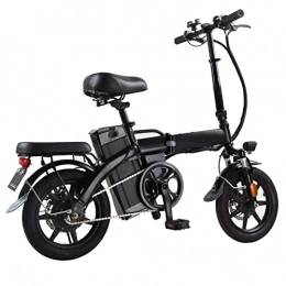 LWL Elektrofahrräder LWL elektrofahrrad Faltendes elektrisches Fahrrad for Erwachsene 400W bürstenlose Motor 15, 5 km / h Faltbares elektrisches Fahrrad mit 48V 14.4AH Lithium-Ionen-Batterie 14"Fettreifen E-Fahrrad
