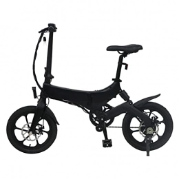 LWL Fahrräder LWL Elektrofahrrad für Erwachsene, faltbar, 16 Zoll, Elektrofahrrad, 250 W, 36 V, 16, 4 Ah, faltbares Elektrofahrrad (Farbe: schwarz)