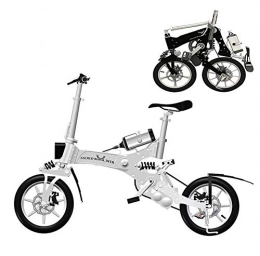 LYGID Elektrofahrräder LYGID Elektrofahrrad Faltbares14Zoll Moped E-Bike 240W brstenlosem Motor 36V 5Ah Lithium-Ionen-Akku 120kg Nutzlast, B
