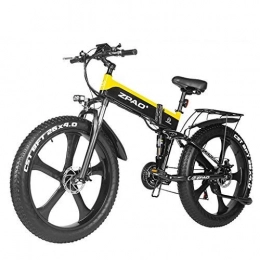LYRWISHLY 48V 1000W elektrisches Fahrrad Electric Mountain Bike 26inch Fat Tire E-Bike Shimano 21 Geschwindigkeiten Beach Cruiser Mens Sport Mountainbike-Lithium-Batterie Hydraulische Scheibenbremsen