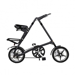 LYXQQ Elektrofahrräder LYXQQ Doppelscheibenbremse Faltrad, Unisex Faltrad Mini Faltrad, 16 Zoll Aluminiumlegierung Faltrad, Ideal Für Stadtfahrten Pendeln (Folding Größe:108 * 37.5Cm), C